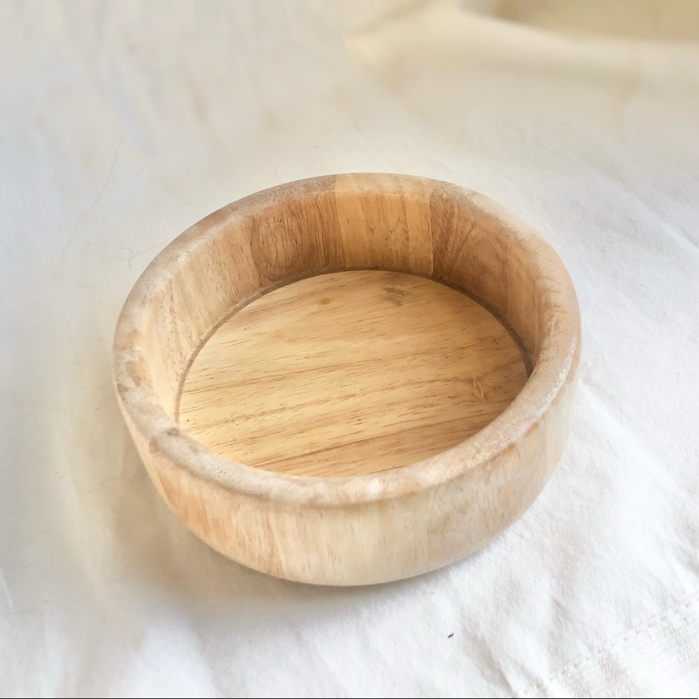 6” Wood Dish